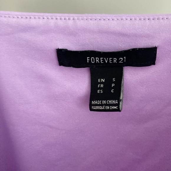 Forever 21 square neck top lavender size small - Picture 3 of 3